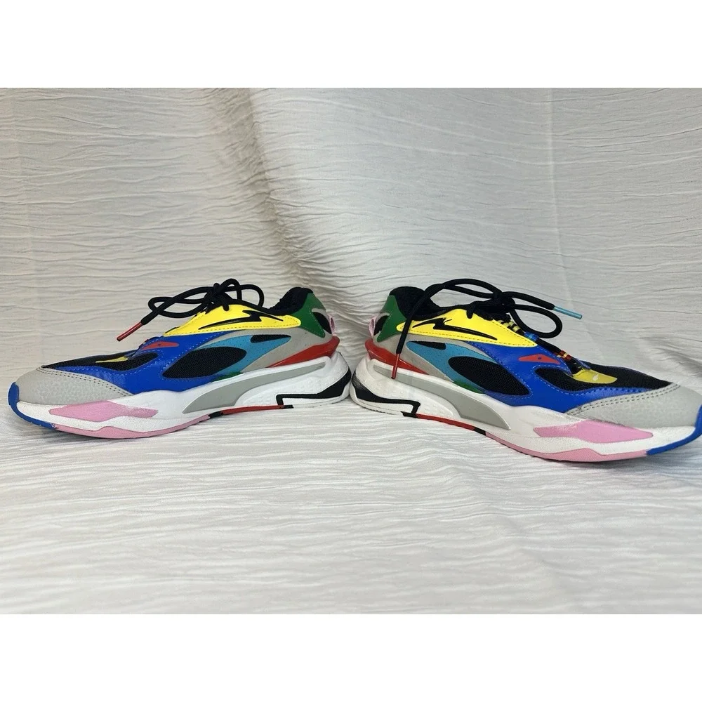 Puma RS-Fast International Flags Big Kids Size 5C Sneaker-No‎ Inside Soles